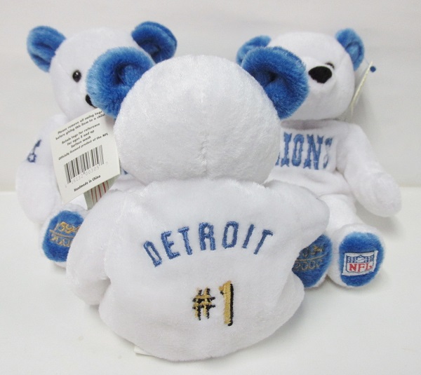 Salvinos Detroit Lions #1 NFL Team <br>Commemorative Plush Bear<br>(Click Picture-FULL DETAILS)